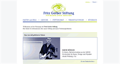 Desktop Screenshot of fritz-gerber-stiftung.ch